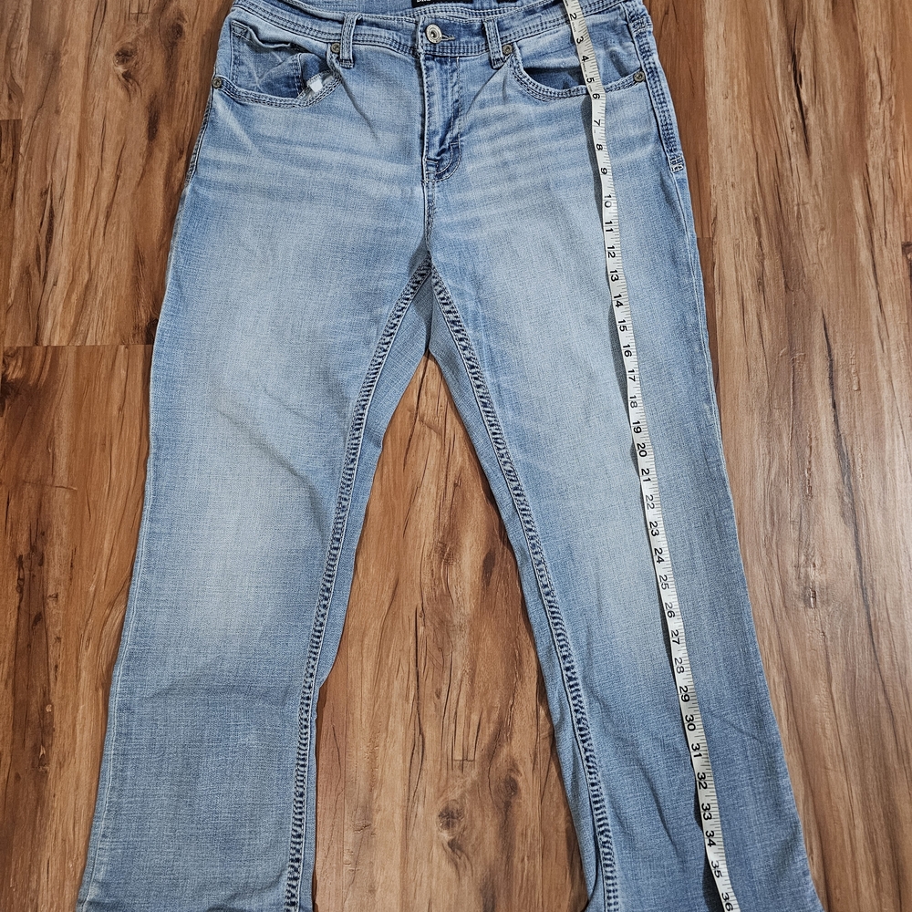 BKE Derek Light Wash Men's Straight Jeans 33 X 30